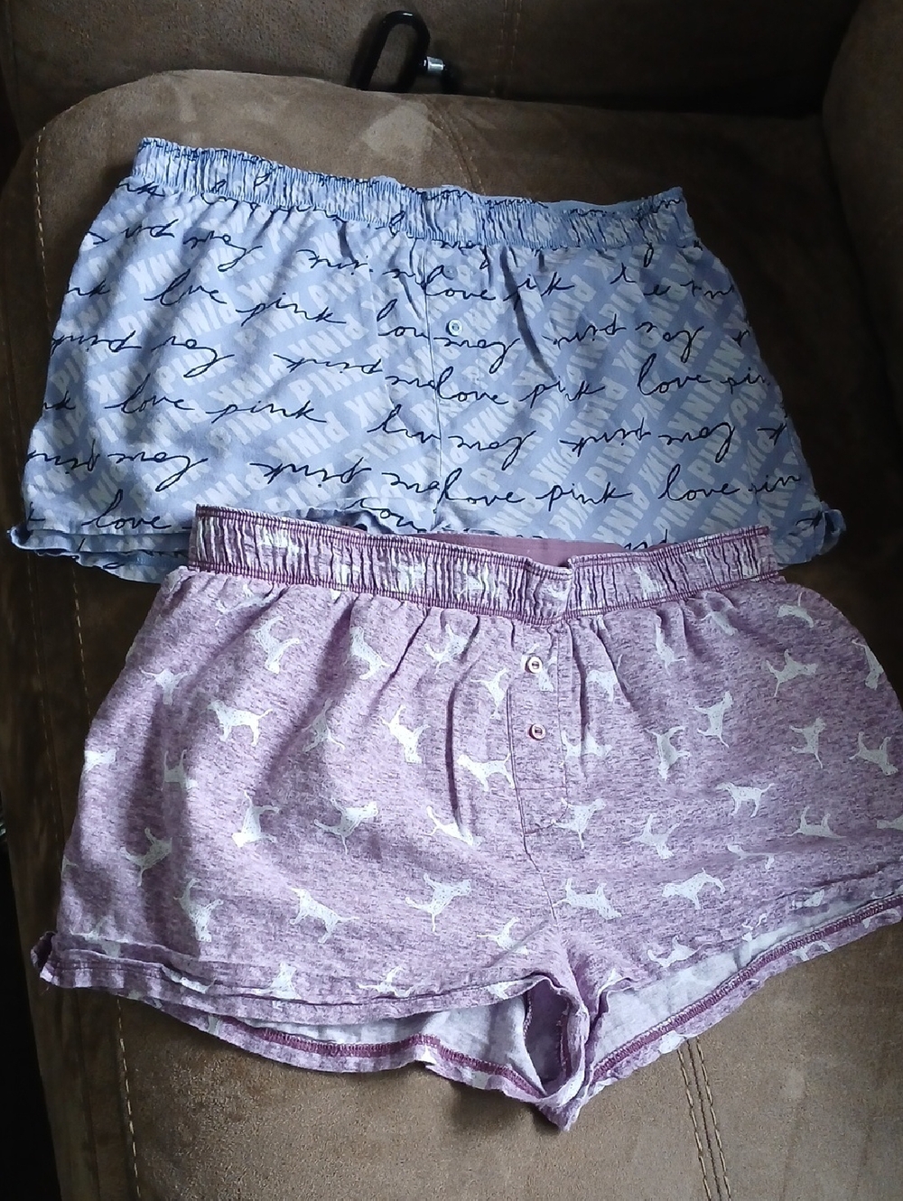 PINK Victoria's Secret Light Lavender Sleepwear with Black Script